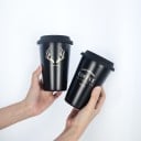 Rostfri mugg med inskription 10