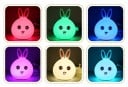 Lampe de nuit LED lapin J729 9