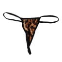 Damstrumpor med leopardmönster Tunn sidoband och svart kant Universell storlek för midja 56 till 88 cm Elastisk blandning av nylon och polyester 2