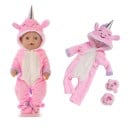 Unicorn overall för en docka 1