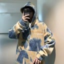 Farverig herresweatshirt F58 7