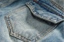 Denimjacka för herr med huva J1414 6