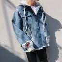 Denimjacka för herr med huva A1489 4