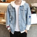 Denimjacka för herr med huva A1926 9