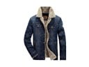 Denimjacka för herr med päls J1415 1