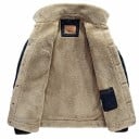 Denimjacka för herr med päls J1415 6