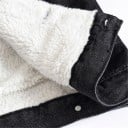 Denimjacka för män med pälskant 6