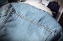 Denimjacka för herr med päls J2052 11