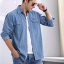 Denimskjorta för herr F632 5