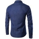 Denimskjorta för herr F673 4