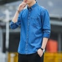 Denimskjorta för herr F791 3