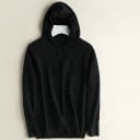 Damstickad hoodie med dragsko Långa raglanärmar Ribbad mudd och nederkant Polyester 3
