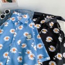 Herrskjorta med blommor F449 12