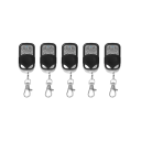 5er-Set Duplizier-Fernbedienung, 433 MHz, 4 Tasten, Universal-Controller für Garagentor, Reichweite 50–100 m, Kloncode 1
