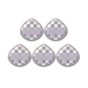 5er Set Mini-Fingerschwämmchen 3,6 x 3,5 cm Kosmetikquasten für detailliertes Make-up Concealer und Make-up Feine Gesichtsapplikatoren 5