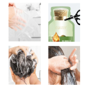 5er-Set Natürliches Kräuter-Haarfärbeshampoo 5 Minuten Grauabdeckung Ernährung Regeneration Sanfte Zusammensetzung Pflanzenextrakte Keine Reizung 4