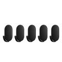 5er Set Wandhaken Selbstklebend 5x3,2x2,1cm Carbonstahl Stark haftend Ohne Bohren Bad Küche Haushalt 5