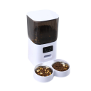 5l distributore automatico di cibo per gatti Dispenser intelligente con telecamera integrata Due ciotole in acciaio inox Per due animali Monitoraggio dell'alimentazione 3