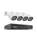 5MP Security Camera System 4 Cameras 90° Surveillance Set Mobile Application XMEye Pro White for Monitoring Home and Surroundings 1