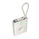 5W-os USB-C mágneses vezeték nélküli töltő beépített kábellel kompakt hordozható Apple Watch S1-S10 SE SE2 Ultra2 számára 1