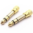 6,35 mm-es férfi jack adapter 3,5 mm-es női csatlakozóhoz Átalakító 3,5 mm-es csatlakozóval rendelkező fejhallgaták vagy kábelek 6,35 mm-es jack 4