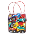 6 buc Mini Mașini de Construcție pentru Copii Set Camion Inerțial și Camion de Tractare Jucării de Desene Animate Set de Inginerie Vehicule Colorate 3