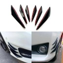 6 bucăți benzi de protecție neagră pentru bara de protecție 20 cm 16,5 cm 13,5 cm Set universal împotriva coliziunilor pentru tuning auto Protecție 2