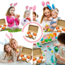 6 bucăți de ouă din lemn în cutie set Montessori de jucării de bucătărie pentru copii ouă realiste cu gălbenuș și coajă joc educativ 4
