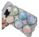 6 bucăți de pigmenți metalici pentru unghii pentru efect lucios și nail art creativ cu culori variate 1
