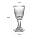 6 bucăți pahare pentru țuică în formă de cupă 10 ml 30 x 60 x 30 mm Mini pahare pentru băuturi spirtoase Pahare de degustare Set de pahare din sticlă 4