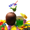 6 db Hawaii nyári kókusz ivó pohár műanyag poharak kókusz formájában gyümölcsléhez esküvő születésnap strandparti medence dekoráció 3