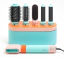 6-in-1 Hair Dryer and Curling Iron with Styling Brushes 1000W Multifunctional Hot Air Brush Straightening, Curling, Volume 3 Temperatures 360° Rotation 1