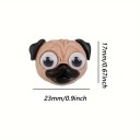 6 ks Magnetky mopsíci dekoratívne mini magnety 2,3×1,7 cm detailné spracovanie realistický vzhľad na chladničku nástenku dekorácie 2