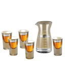 6 ks sklenice 15 ml panáky se zesíleným dnem 25 x 34 x 55 mm Průhledné sklo Odolné štamprle na likér tequila rum 4