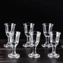 6 ks skleničiek na panáky vo forme pohárika 10 ml 30 x 60 x 30 mm Mini poháriky na liehoviny Degustačné kalíšky Sklenené štamprle sada 1