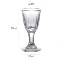 6 ks skleničiek na panáky vo forme pohárika 10 ml 30 x 60 x 30 mm Mini poháriky na liehoviny Degustačné kalíšky Sklenené štamprle sada 4