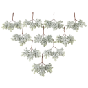 6 ks Umelé rastliny listy kaktusu Zelené plastové dekorácie Vianočné ozdoby Domáce dekorácie Realistické umelé listy pre interiérovú výzdobu 2