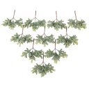 6 ks Umělé rostliny listy kaktusu Zelené plastové dekorace do interiéru Vánoční ozdoby Domácí výzdoba Realistické umělé listy 2