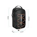 6 l schwarze wasserdichte Vordertasche für Elektroroller 30 x 17 x 9 cm Tvil und Polyester mit Riemen für den Lenker mit Klettverschluss 2