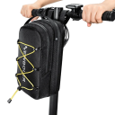 6 l schwarze wasserdichte Vordertasche für Elektroroller 30 x 17 x 9 cm Tvil und Polyester mit Riemen für den Lenker mit Klettverschluss 3