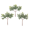 6 pcs Artificial Cactus Leaves Green Plastic Interior Decorations Christmas Ornaments Home Decor Realistic Artificial Leaves 3