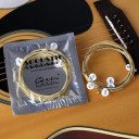 6 pcs Set of Strings for Acoustic Guitar Brass Hexagonal Steel Core Durable Guitar Strings with Clear Tone and Long Lifespan 2