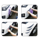6 pezzi di listelli protettivi neri per paraurti 20 cm 16,5 cm 13,5 cm Set universale anti-collisione per tuning auto Protezione decorativa per paraurti anteriore 4