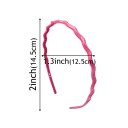 6 pièces de bandeau en plastique pour femmes 14,5 x 12,5 cm avec bord ondulé Bandeau universel pour un usage quotidien et pour coiffer les cheveux 3