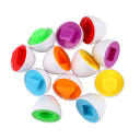 6 piezas de huevos educativos sensoriales 4,5 x 5 cm Clasificación de formas en caja de plástico Cruz Corazón Estrella Desarrollo de la motricidad y coordinación para niños 3+ 7