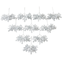 6 piezas Plantas artificiales hojas de cactus Decoraciones plásticas para interiores Adornos navideños Decoración del hogar Hojas 5