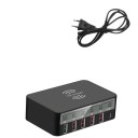 6-ports ladestation med trådløs opladning 4