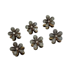 6 pz Mini fermagli floreali per capelli 19,7 mm Fermagli decorativi con strass Piccoli clip decorativi Fermagli mini solidi per acconciature delicate 9