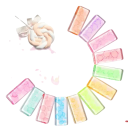 6 pz Set di smalti per unghie 6 ml Toni estivi delicati Mini pennello per disegni dettagliati DIY nail art 9