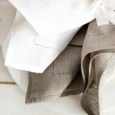6 pz Tovaglioli in tessuto 35 x 50 cm Con bordo ricamato a punto smock Tovaglioli da tavola in cotone e lino Tovaglioli eleganti 4